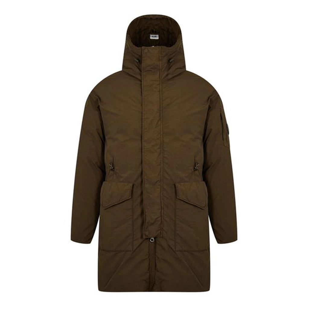 CP Company Flatt Down Parka Jacket - Green